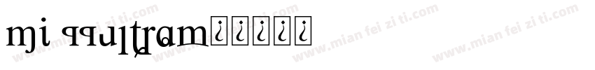 mi 11ultra字体转换